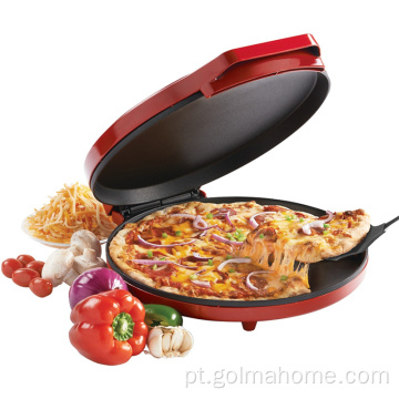 Forno elétrico doméstico antiaderente para pizza Calzone Maker